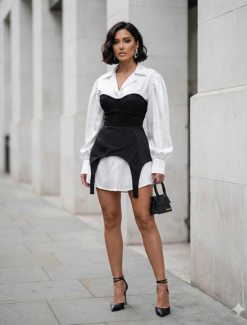 Комплет Лиа (црн корсет)